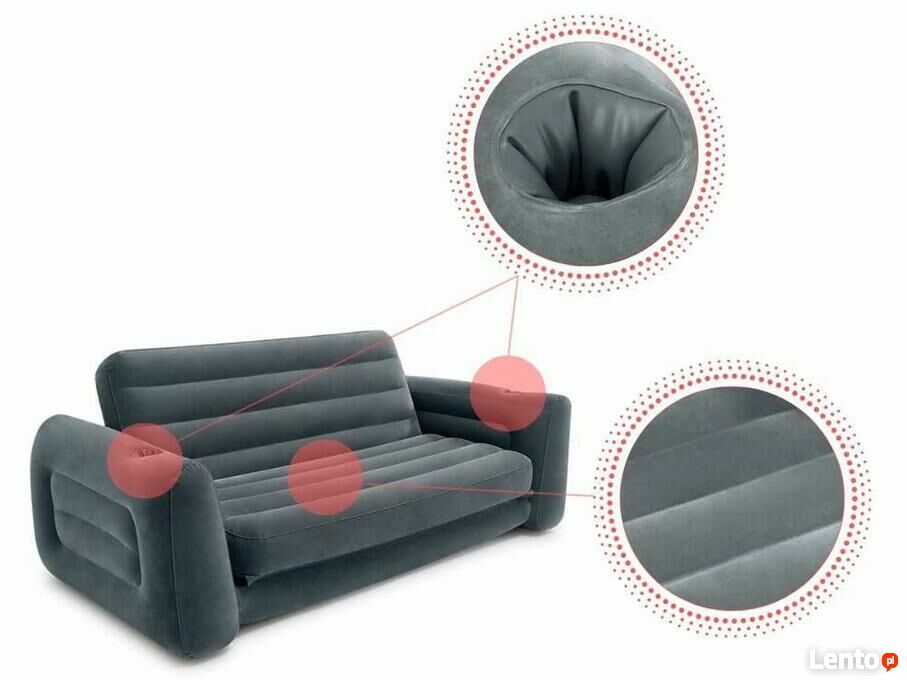 Sofa Dmuchana Fotel Rozk Adany W Intex Wroc Aw