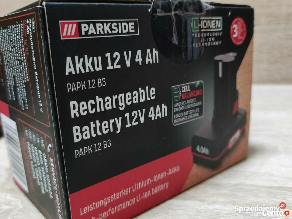 Archiwalne Akumulator Parkside Rechargeable Ah V N Wka Grudzi Dz