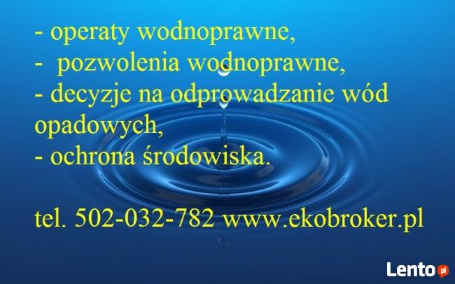 Operat Wodnoprawny Pozwolenie Wodnoprawne Decyzje Na Odpro Wroc Aw