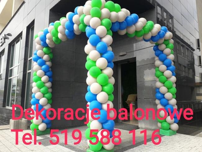 Bramy Balonowe Dekoracje Z Balon W Balony Ledowe Z Helem Led D