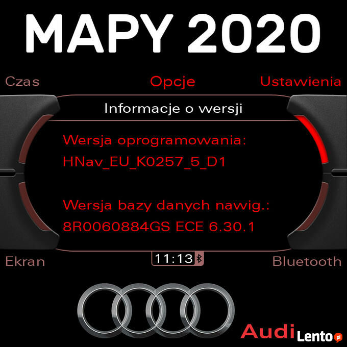 Spolszczenie Mapy 2020 Do Audi A3 A4 A5 A6 A7 A8 Q3 Q5