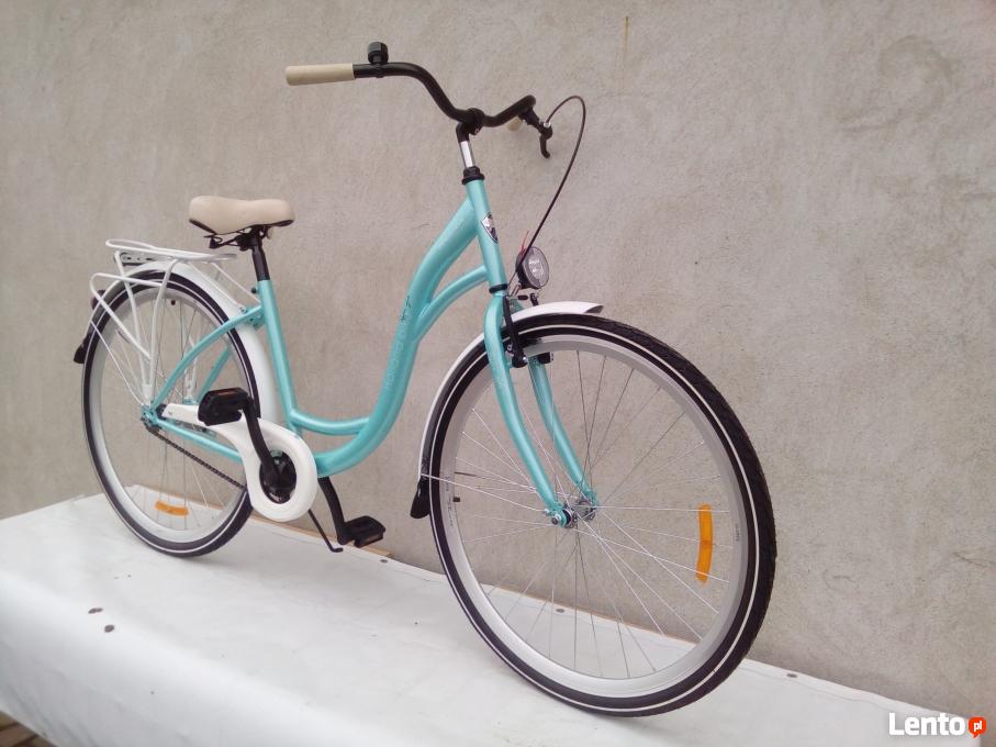 Archiwalne Rower damski miejski Storm AMSTERDAM + kosz metalowy wysyłk