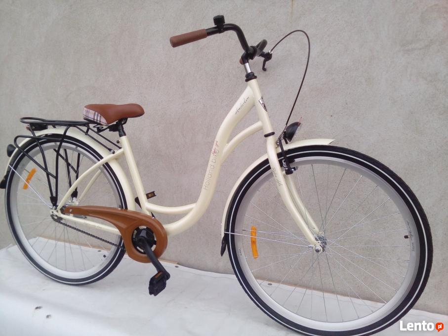 Archiwalne Rower damski miejski Storm AMSTERDAM + kosz metalowy wysyłk