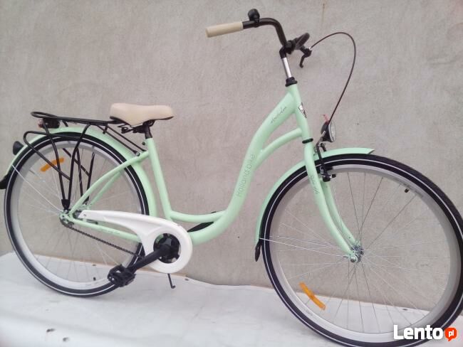 Archiwalne Rower damski miejski Storm AMSTERDAM + kosz metalowy wysyłk
