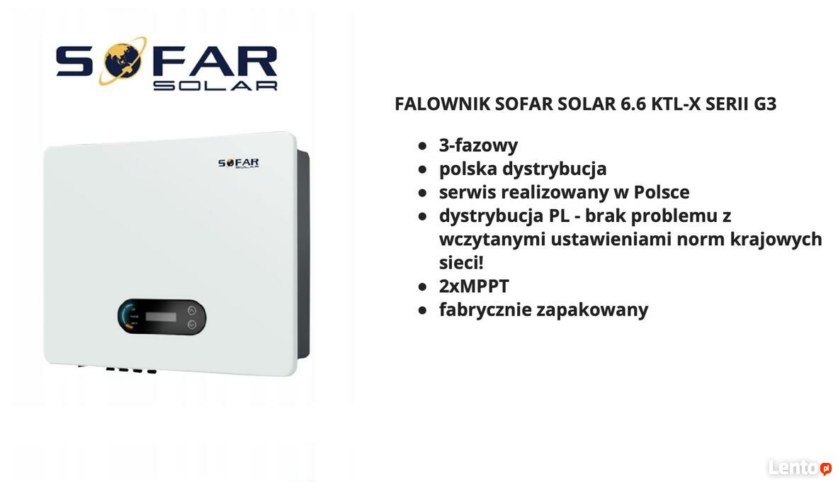 Archiwalne Inwerter Falownik Sofar Solar Ktl X G Fazowy Kielce