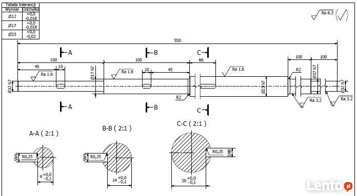 Projekty Zadania Pkm Rysunek Techniczny 2d Cad Mbm Air Inż