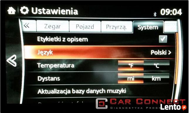 Mazda MZD Connect nawigacja polskie menu i lektor Gorzów