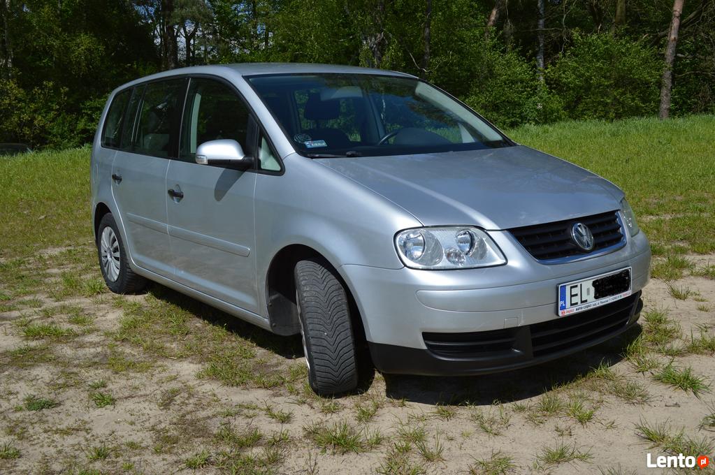 Archiwalne VW Touran 1.6 MPI 8V benzyna, 2005r, 176 tys. Łódź