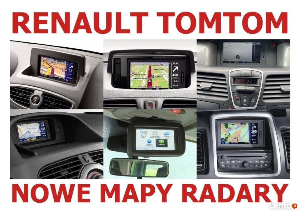 Renault TomTom Mapy 2020 (10.50) Radary Polski język Kłodawa