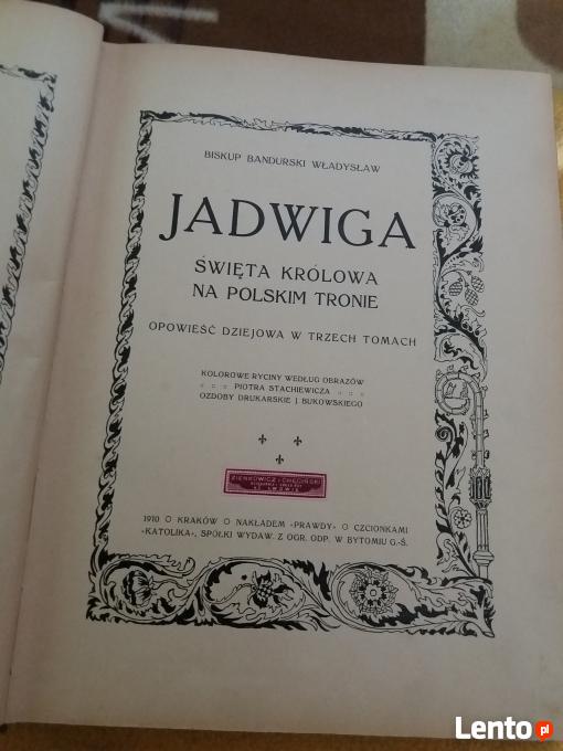 Krótka Notatka O Królowej Jadwidze Archiwalne ksiazka o sw.królowej Jadwidze Kraków