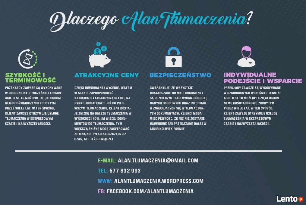 Tłumaczenia język Angielski. NAJTANIEJ! Wrocław