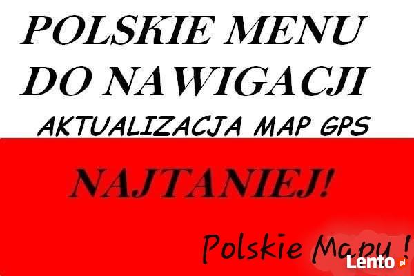 Polskie Mapy Polskie Menu do nawigacji GPS Łódź Warszawa Łódź