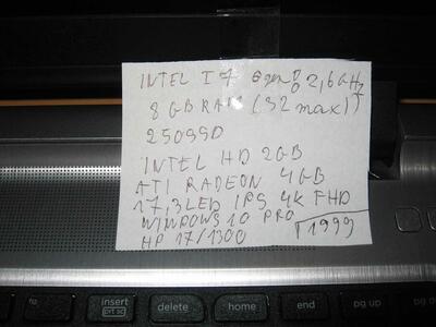Nowy Laptop Gaming 17.3 I7 6gen dwie karty graf