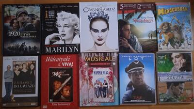 Filmy na płytach DVD dostępnych 38 tytułów