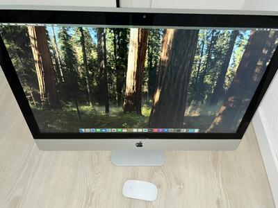 komputer Apple iMac 27 dysk ssd radeon pamięć 8gb all in on