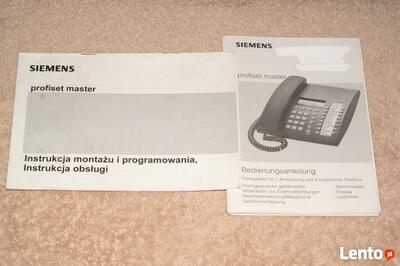 Sprzedam instrukcę do centralki telefonicznej SIMENS