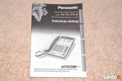 Sprzedam instrukcję do Centralka tel. Panasonic KX-TS17PD-W