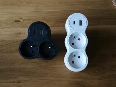 Rozgałęźnik elektryczny USB A i C 2,4A usbc 3.4 ładowarka