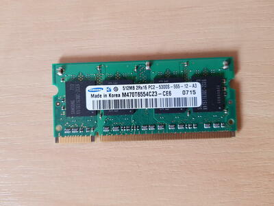 Pamięć RAM Samsung DDR2 512 MB PC2-5300s M470T6554CZ3-CE6