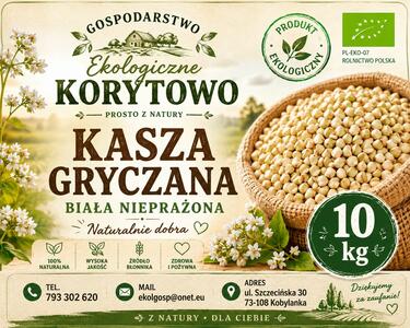 Kasza gryczana nieprażona niepalona ekologiczna