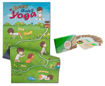 QMED BABY YOGA Mata do ćwiczeń dla dzieci + zestaw kart