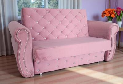 Sofa Chester dwuosobowa do spania z pojemnikiem NOWA kanapa