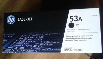Oryginalny toner HP Laserjet 53a Q7553A drukarki laserowej