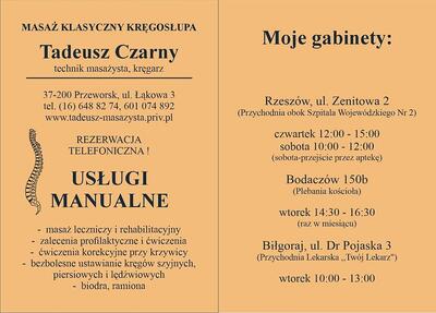 Masaz klasyczny kręgosłupa kręgarstwo  - 12