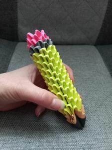 Ołówek, kredka, pisak origami rękodzieło do szkoły 16 cm dł