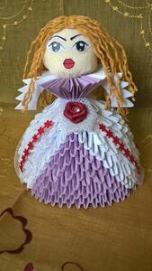 LALKA Katarzyna - origami rękodzieło -prezent handmade