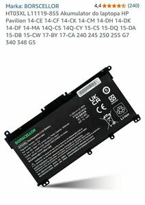 Bateria do HP pawilon modele pasujące na zdj