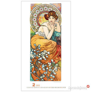 2023 Alfons Mucha malarstwo reprodukcje kalendarz 2023