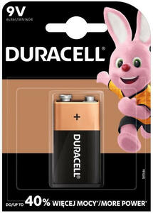 Duracell PLUS 9V ALKALINE 10 sztuk 40%więcej MOCY!