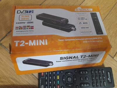 Sprzedam 2 tunery T2 MINI do tv naziemnej HDMI cena 70zł .