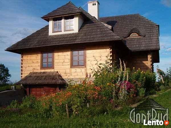 Gonty łupane montaż, elewacje z gontów drewnianych, cena