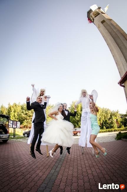 Anioły na szczudłach na ślub i wesele