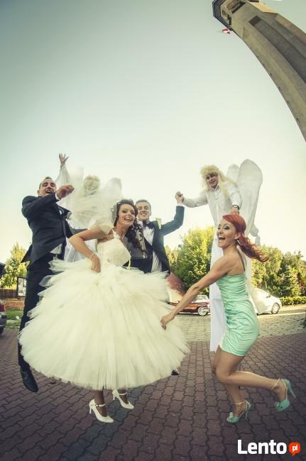 Anioły na szczudłach na ślub i wesele