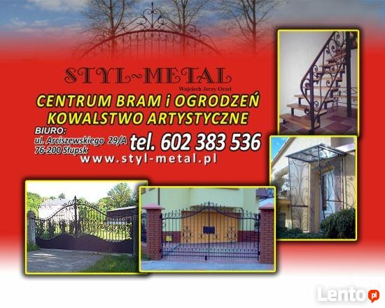 BRAMY,ogrodzenia,balustrady,schody,kowalstwo artystyczne