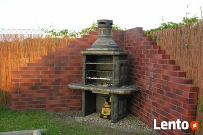 grill kominek ogrodowy fontanna kolumna betonowa