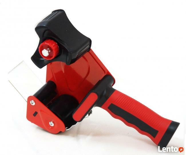 DYSPENSER DO TAŚM PAKOWYCH OKLEJARKA METALOWA PORZĄDNA