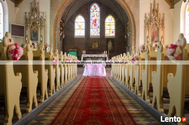 Dekori ~ Dekoracje kościoła na ślub Gdynia Gdańsk ~