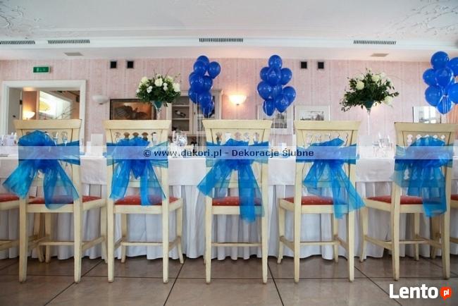 Dekori ~ Białe pokrowce na krzesła ślub wesele Gdynia