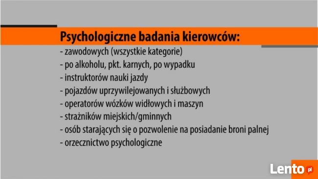 PSYCHOLOGICZNE BADANIA KIEROWCÓW I OPERATORÓW W SŁAWNIE