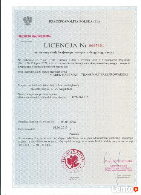 Przeprowadzki meblowozem z windą lub mniejszymi samochodami