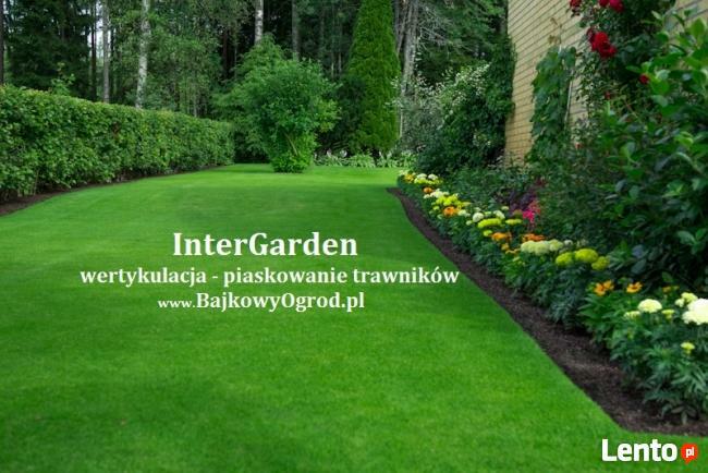 Piaskowanie trawników, boisk sportowych, wertykulacja