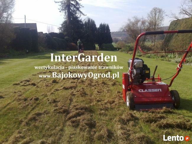 Piaskowanie trawników, boisk sportowych, wertykulacja