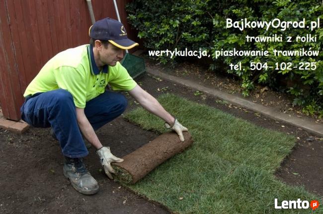 Piaskowanie trawników, boisk sportowych, wertykulacja