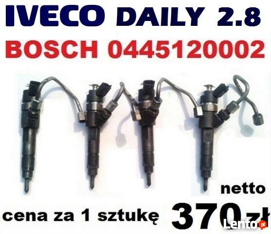 Wtrysk Wtryskiwacz WTRYSKI BOSCH 0445120002 IVECO DAILY 2.8