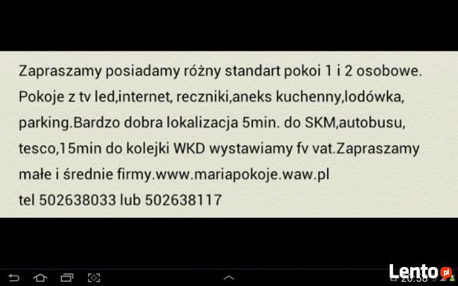 wynajme pokoje piastow