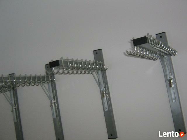 WIESZAK DO SZATNI SKŁADANY MOCOWANY DO ŚCIANY